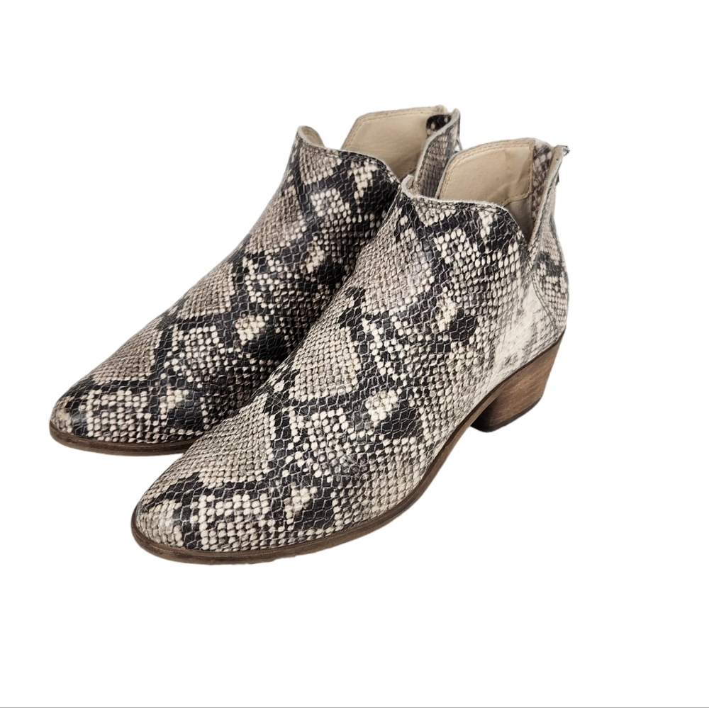 Dolce Vita Karsen Python Snakeskin Bootie Ankle Boots Women's Size 7.5